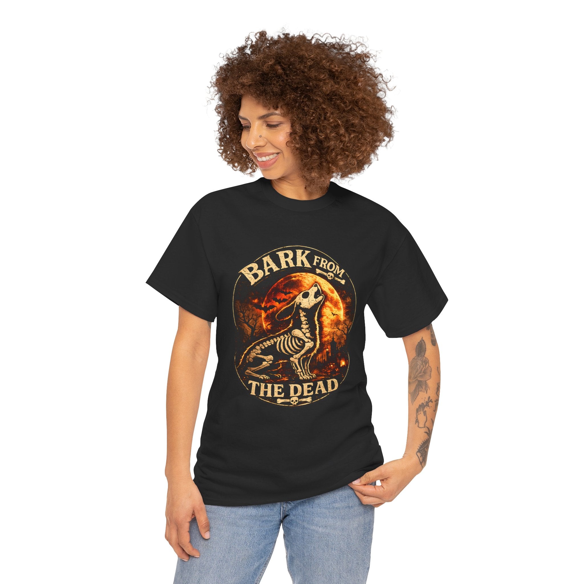 Bark From The Dead Skeleton Dog Shirt | Halloween Spooky Dog Lover Tee | Funny Dog Halloween Shirt