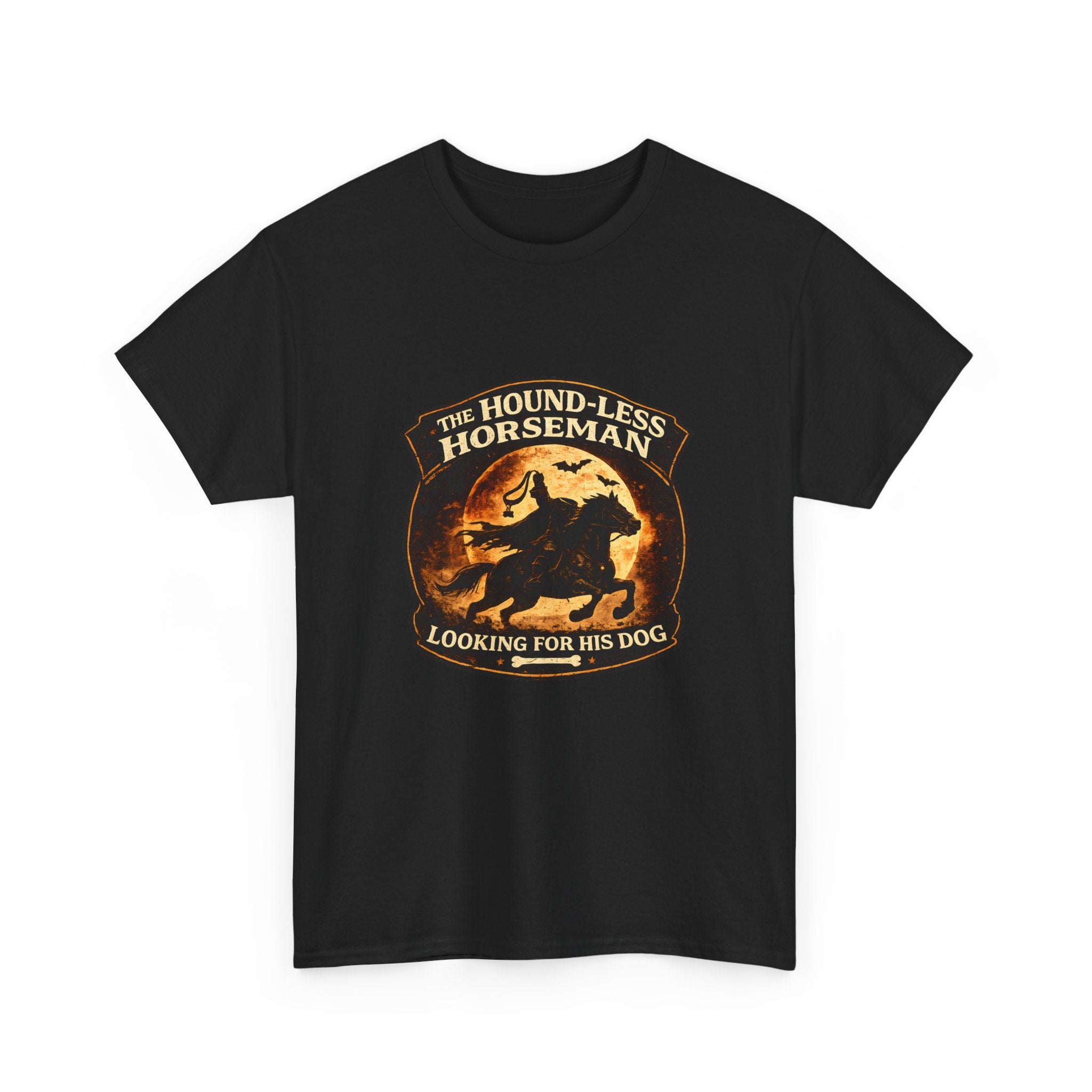 The Hound-Less Horseman | Funny Halloween Dog Shirt | Dog Lover Halloween Tee