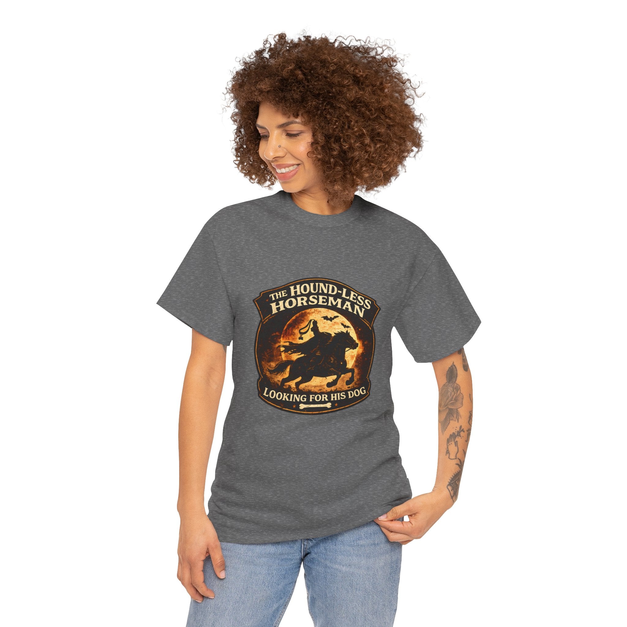 The Hound-Less Horseman | Funny Halloween Dog Shirt | Dog Lover Halloween Tee