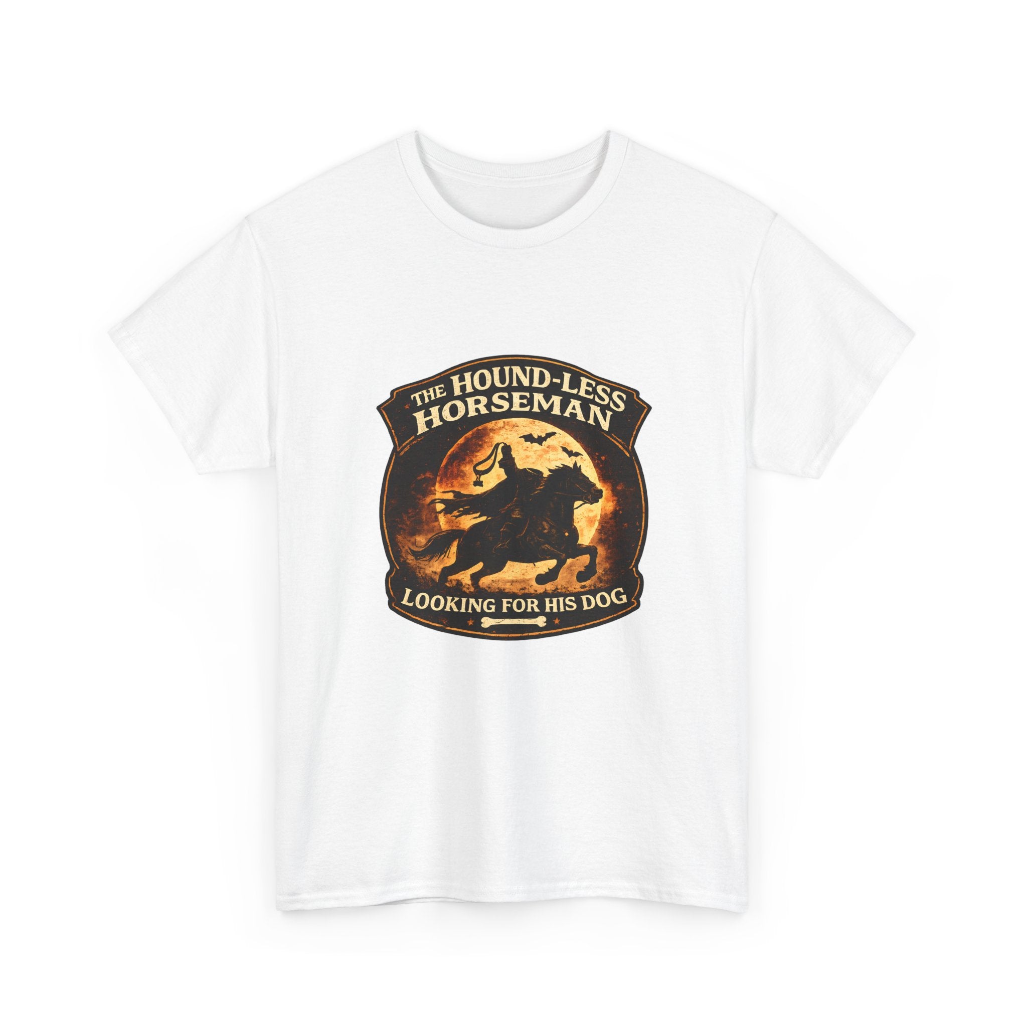 The Hound-Less Horseman | Funny Halloween Dog Shirt | Dog Lover Halloween Tee