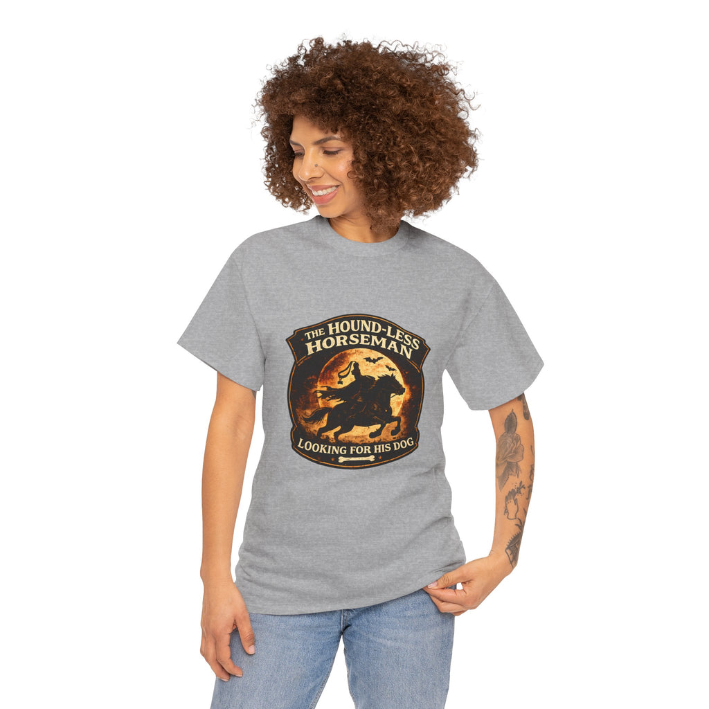 The Hound-Less Horseman | Funny Halloween Dog Shirt | Dog Lover Halloween Tee