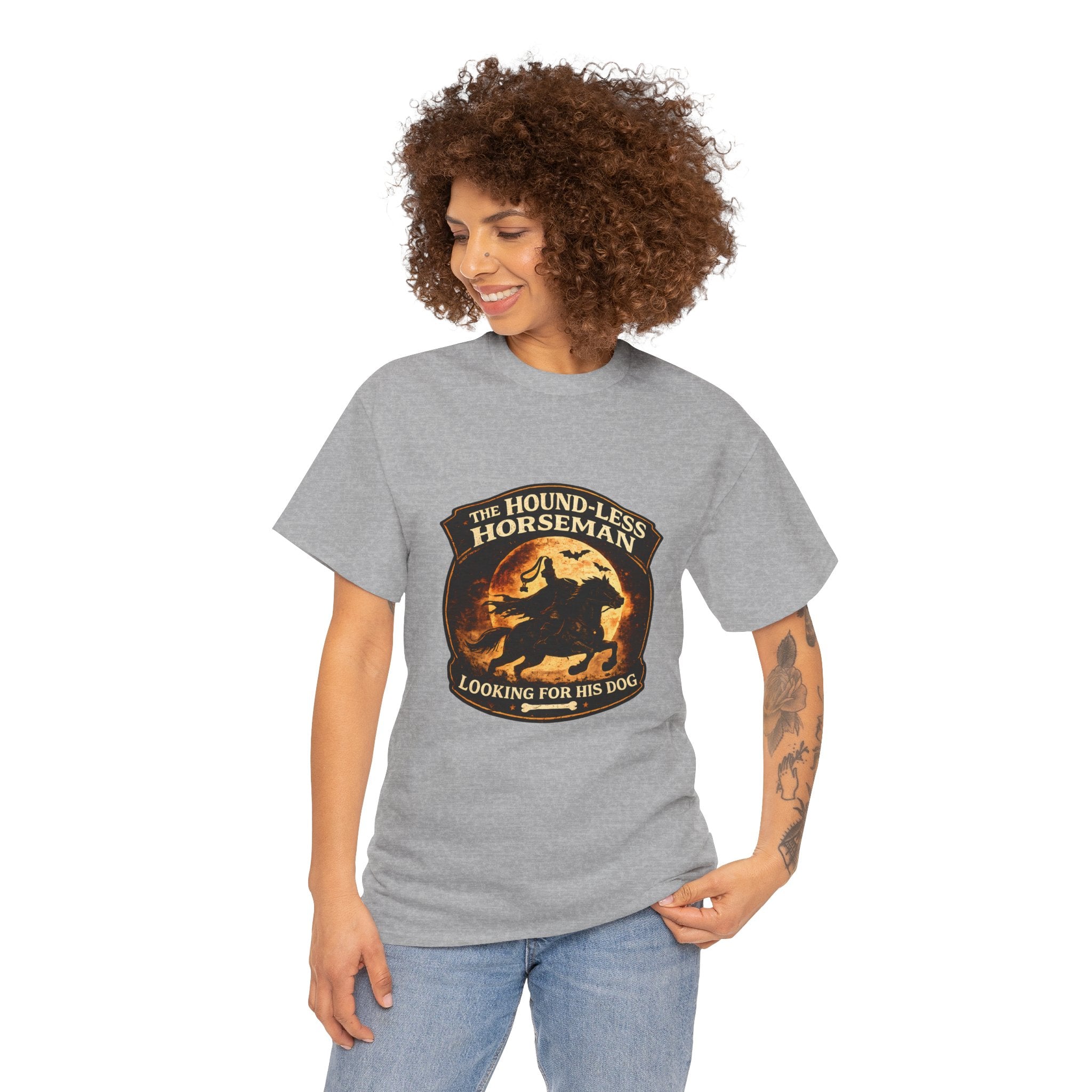 The Hound-Less Horseman | Funny Halloween Dog Shirt | Dog Lover Halloween Tee