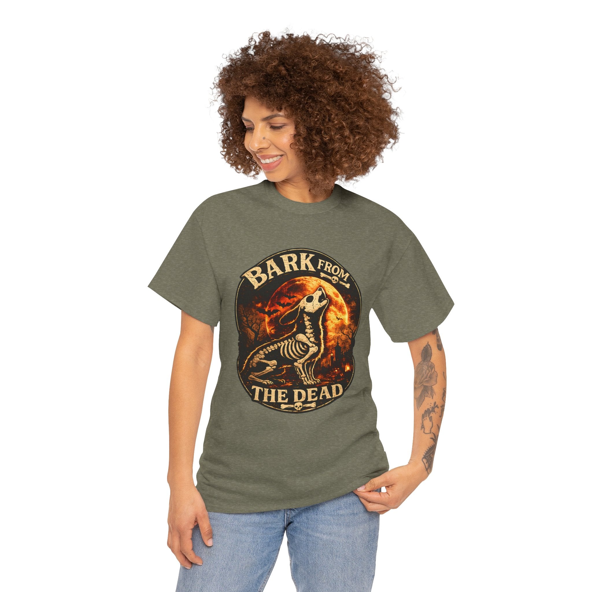 Bark From The Dead Skeleton Dog Shirt | Halloween Spooky Dog Lover Tee | Funny Dog Halloween Shirt
