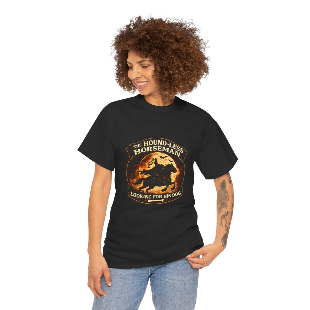 The Hound-Less Horseman | Funny Halloween Dog Shirt | Dog Lover Halloween Tee